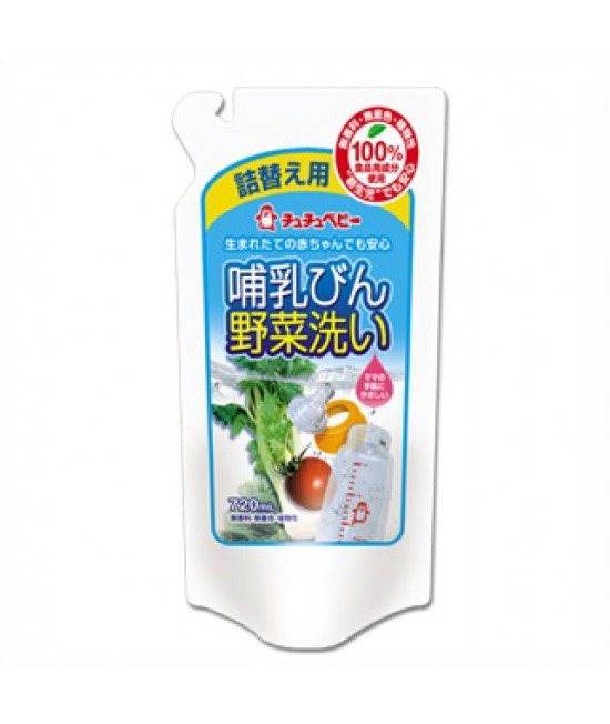 CHU CHU奶瓶蔬果洗潔液 補充裝 720ml